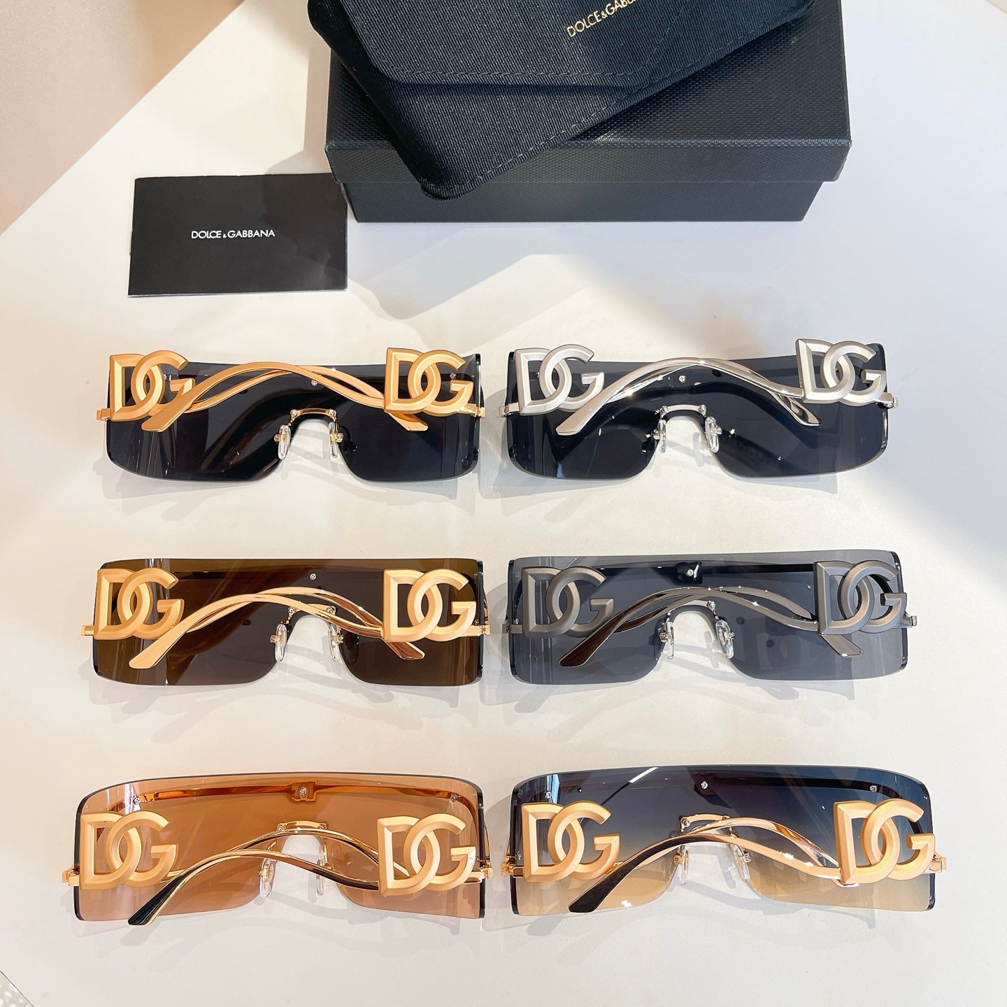 New hot HD lenses No borders design 6 colors sunglasses 6694