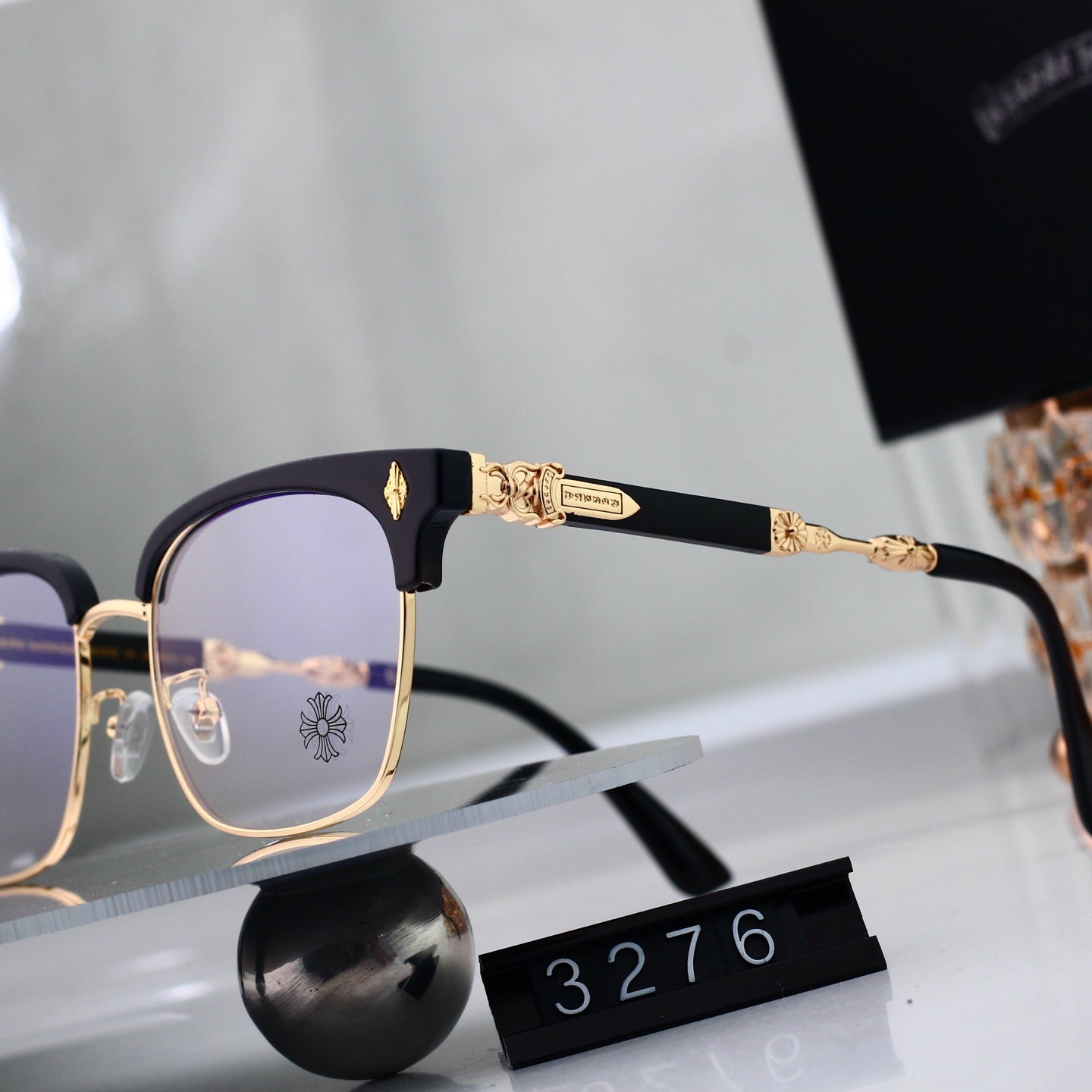 Fashion 4 Color Plain Glasses 3276
