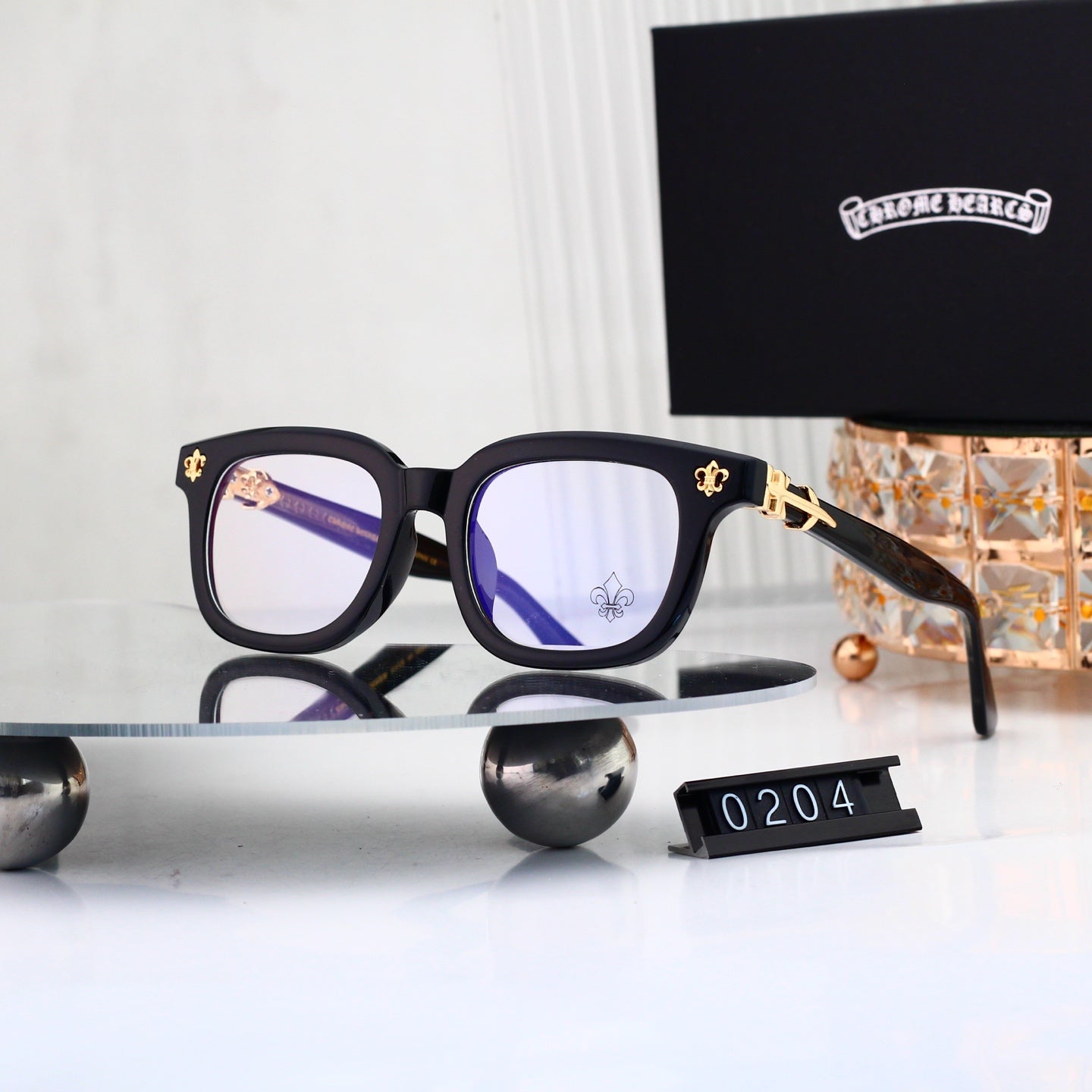 Fashion 6 Color Plain Glasses 0204