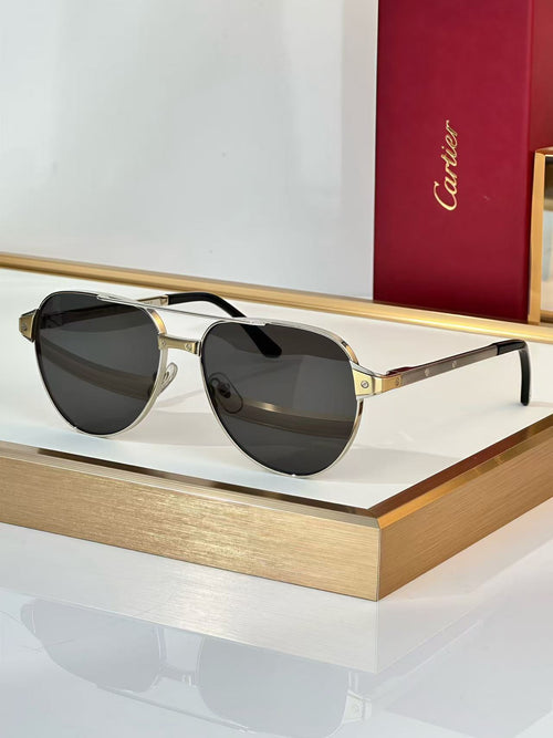6 color fashion frameless leopard frame polarized sunglasses