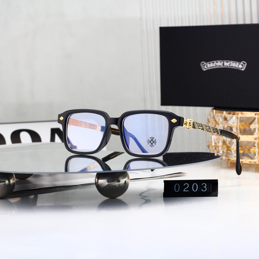 Fashion 4 Color Plain Glasses 0203