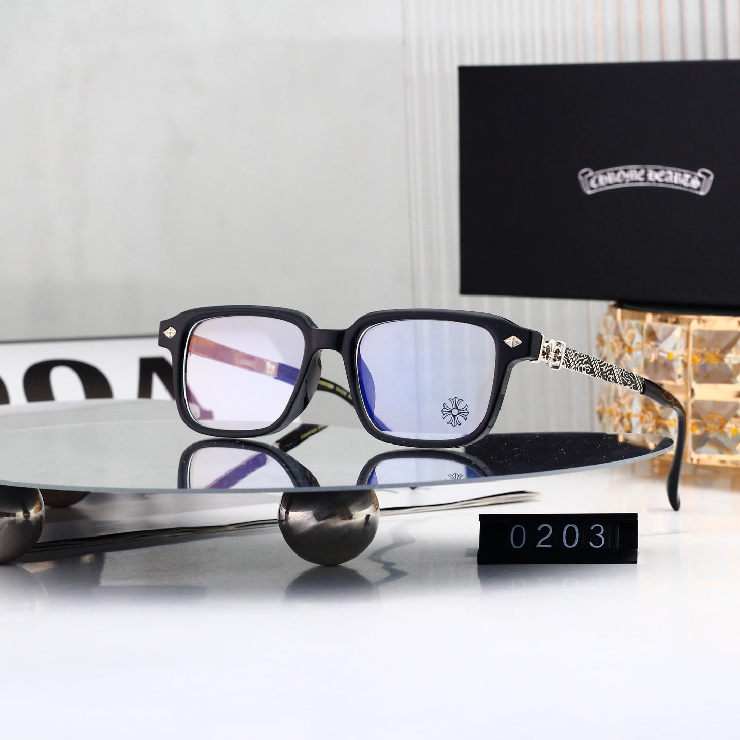 Fashion 4 Color Plain Glasses 0203