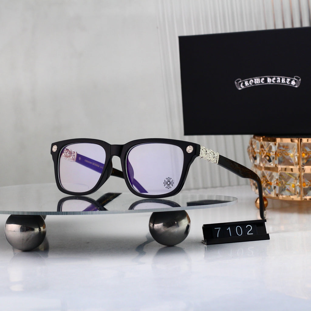 Fashion 4 Color Plain Glasses 7102