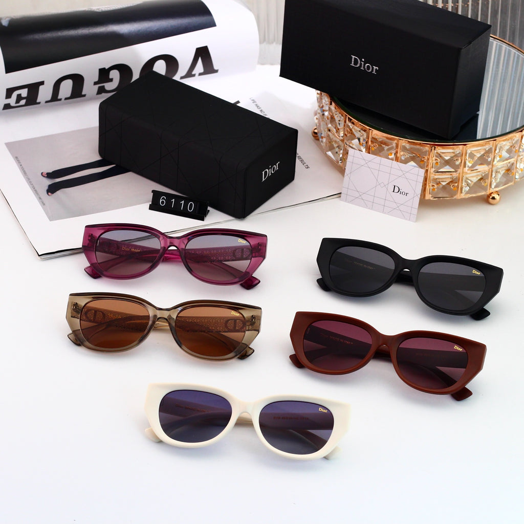 5 colors New hot HD lenses Full frame design sunglasses 6110