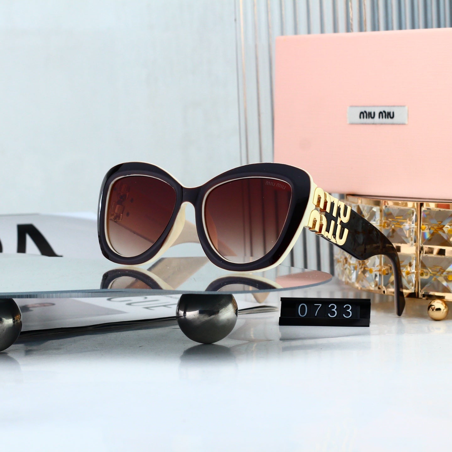 Fashion hot 7 color sunglasses 0733