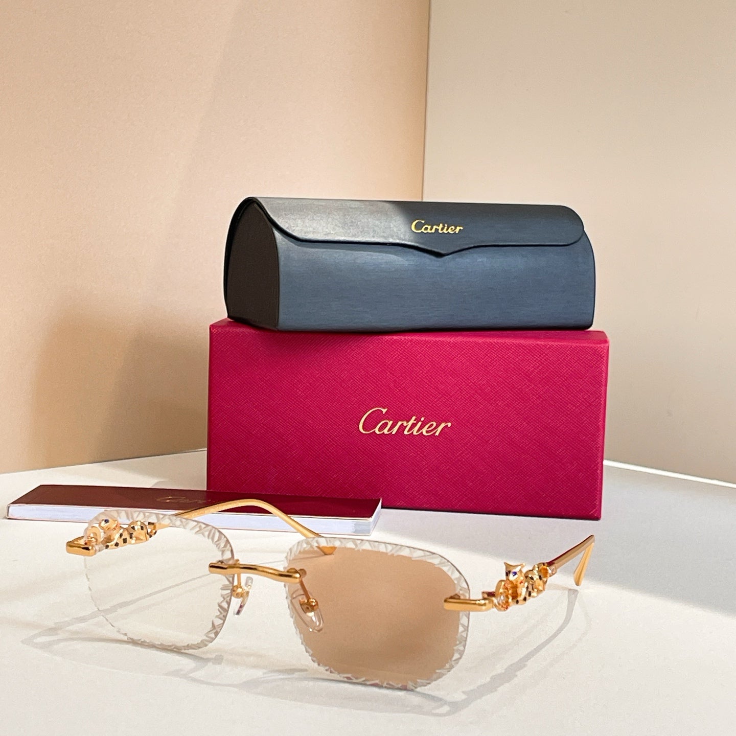 (High Version) 8 Colors New HD Photochromic Rimless Sunglasses 18220