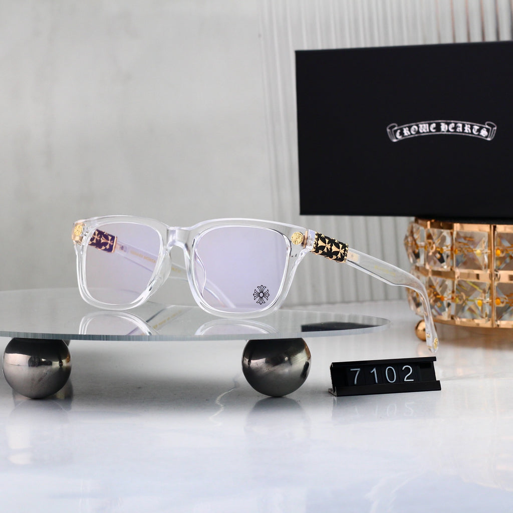 Fashion 4 Color Plain Glasses 7102