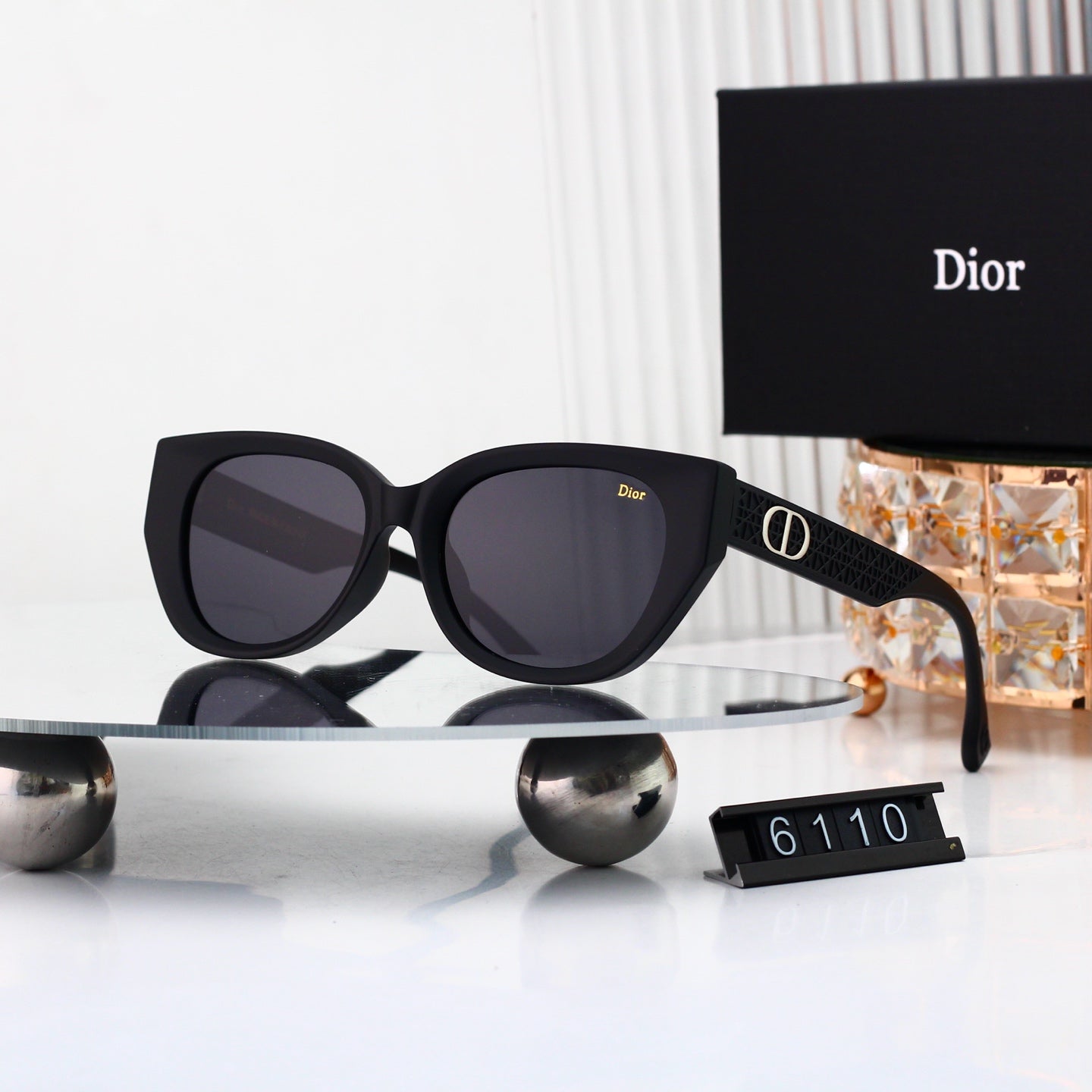 5 colors New hot HD lenses Full frame design sunglasses 6110