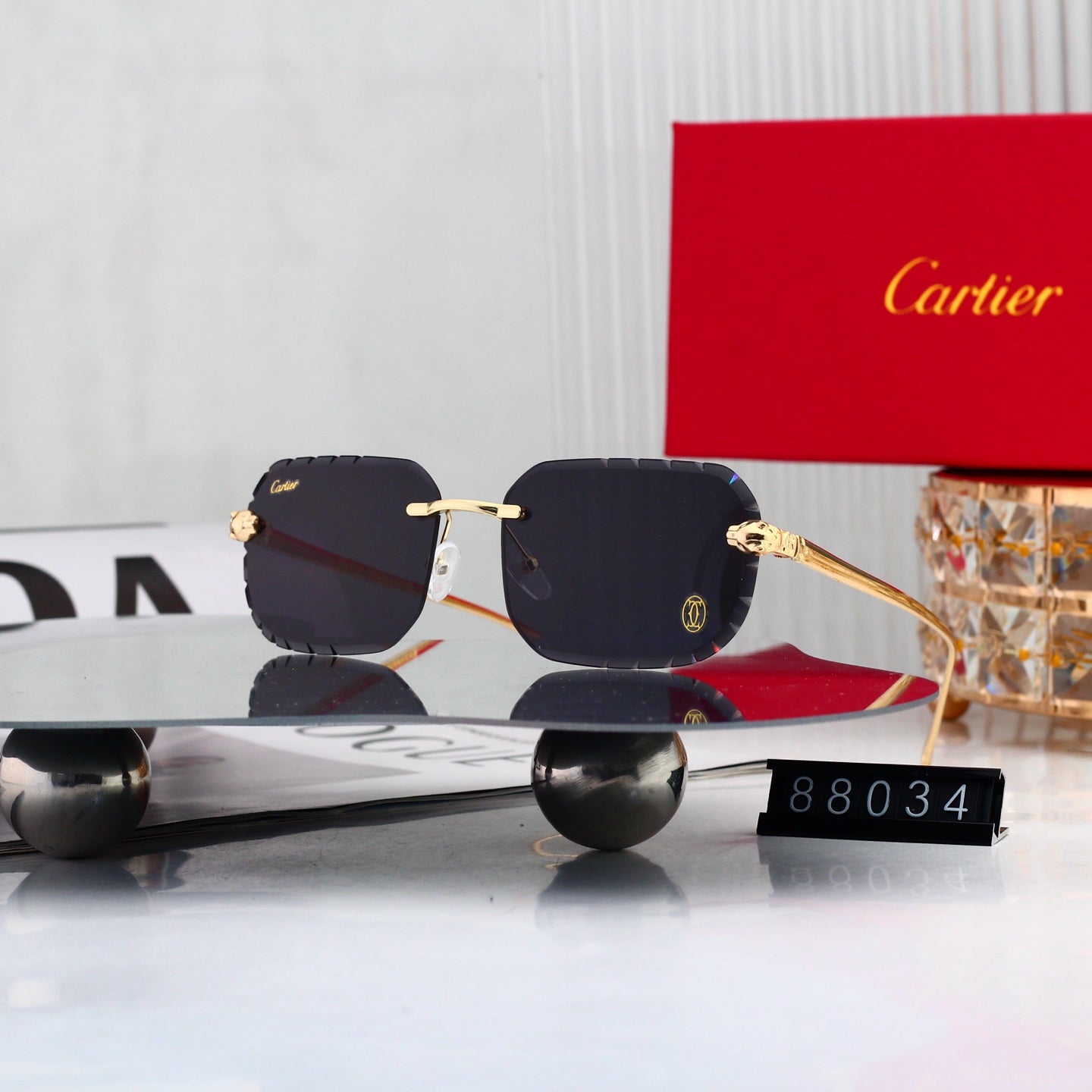 10 Colors New Hot HD Frameless Sunglasses 88034