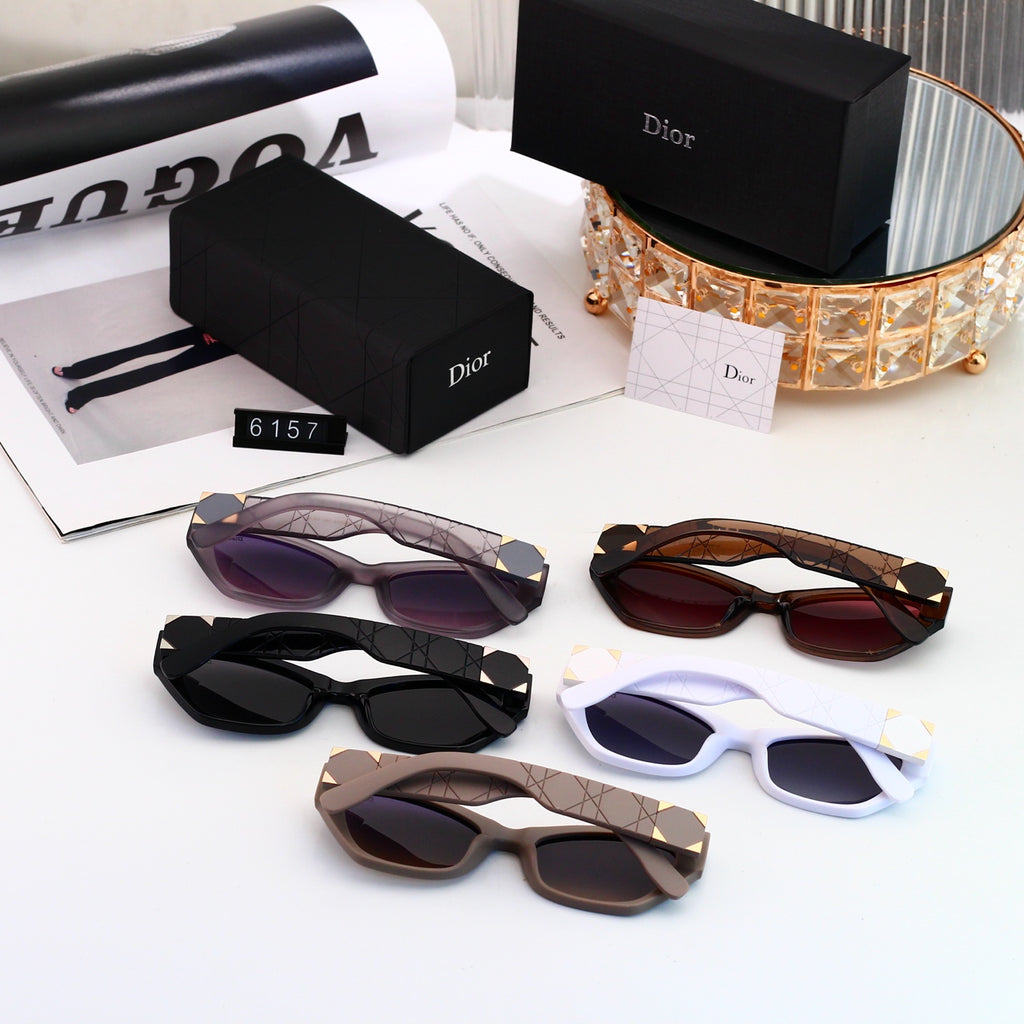 5 colors New hot HD lenses Full frame design sunglasses 6157