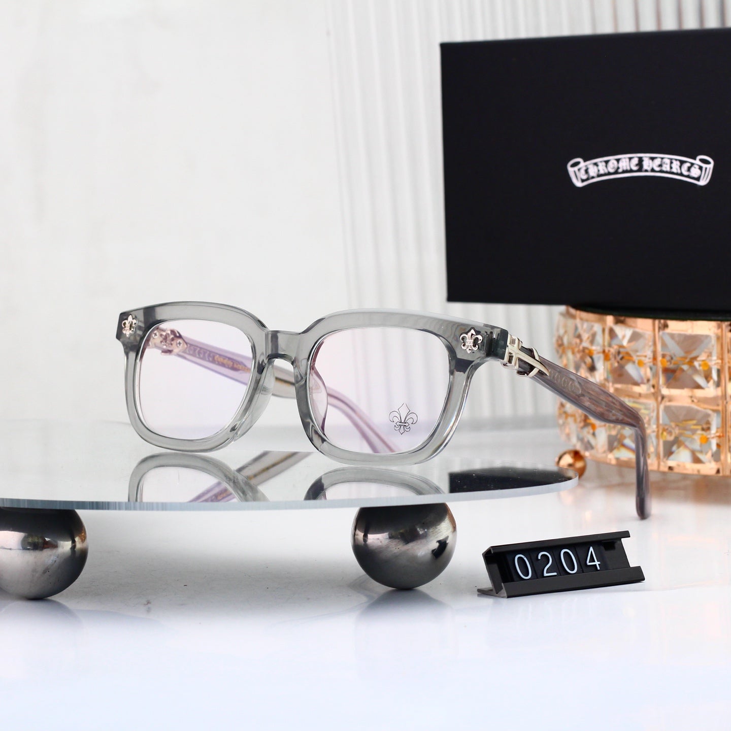 Fashion 6 Color Plain Glasses 0204