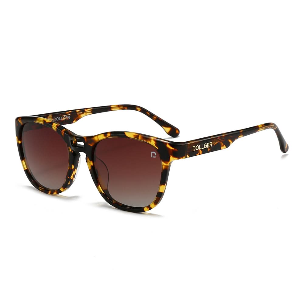 Dollger New Double Brow Bar Design Round Sunglasses