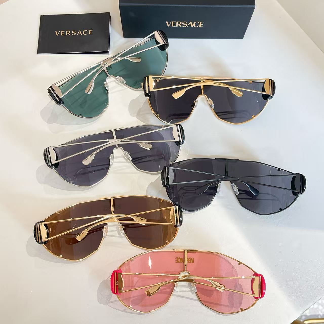 6 colors popular high-definition one-piece sunglasses