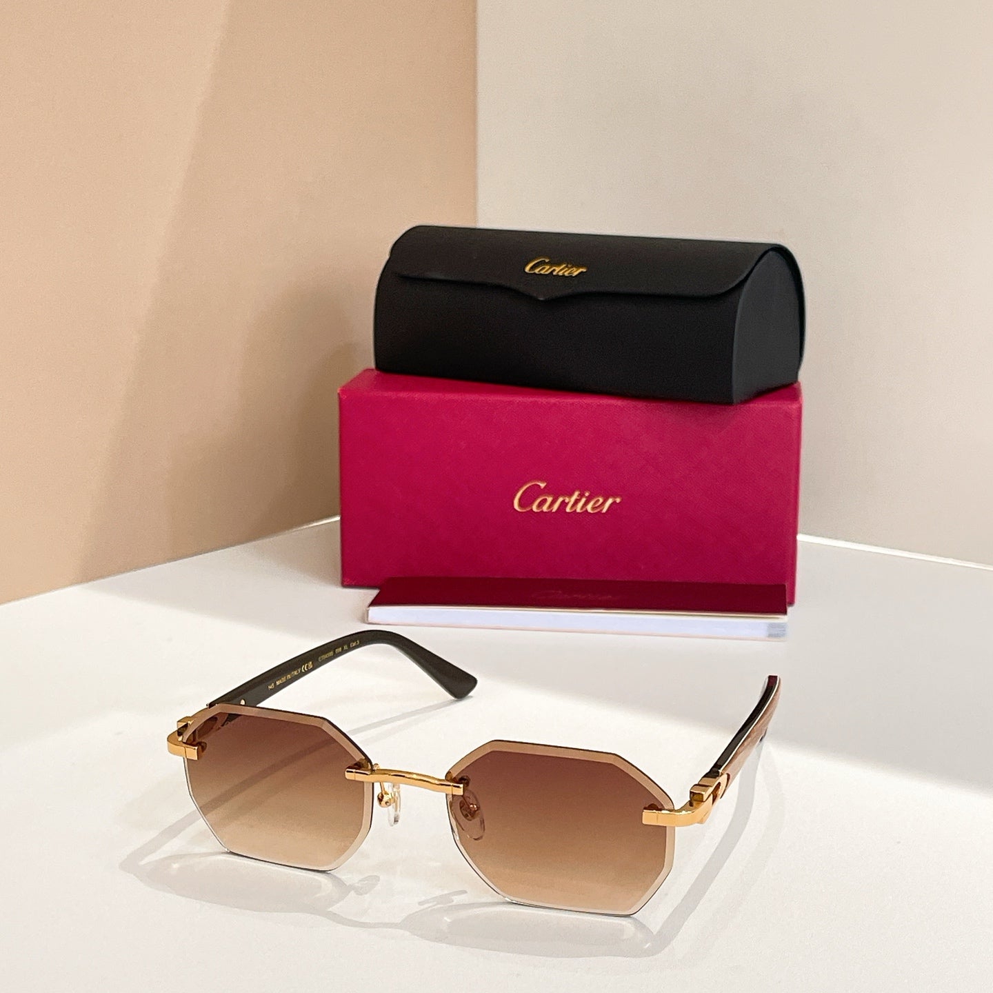 15 colors New hot HD lenses Frameless Sunglasses 0439S