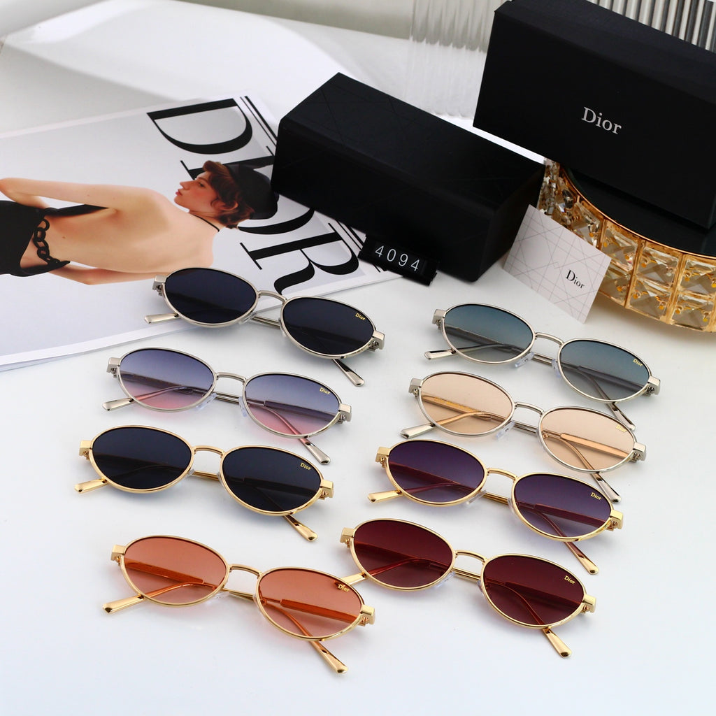 8 colours High-definition lens metal full-frame sunglasses 4094