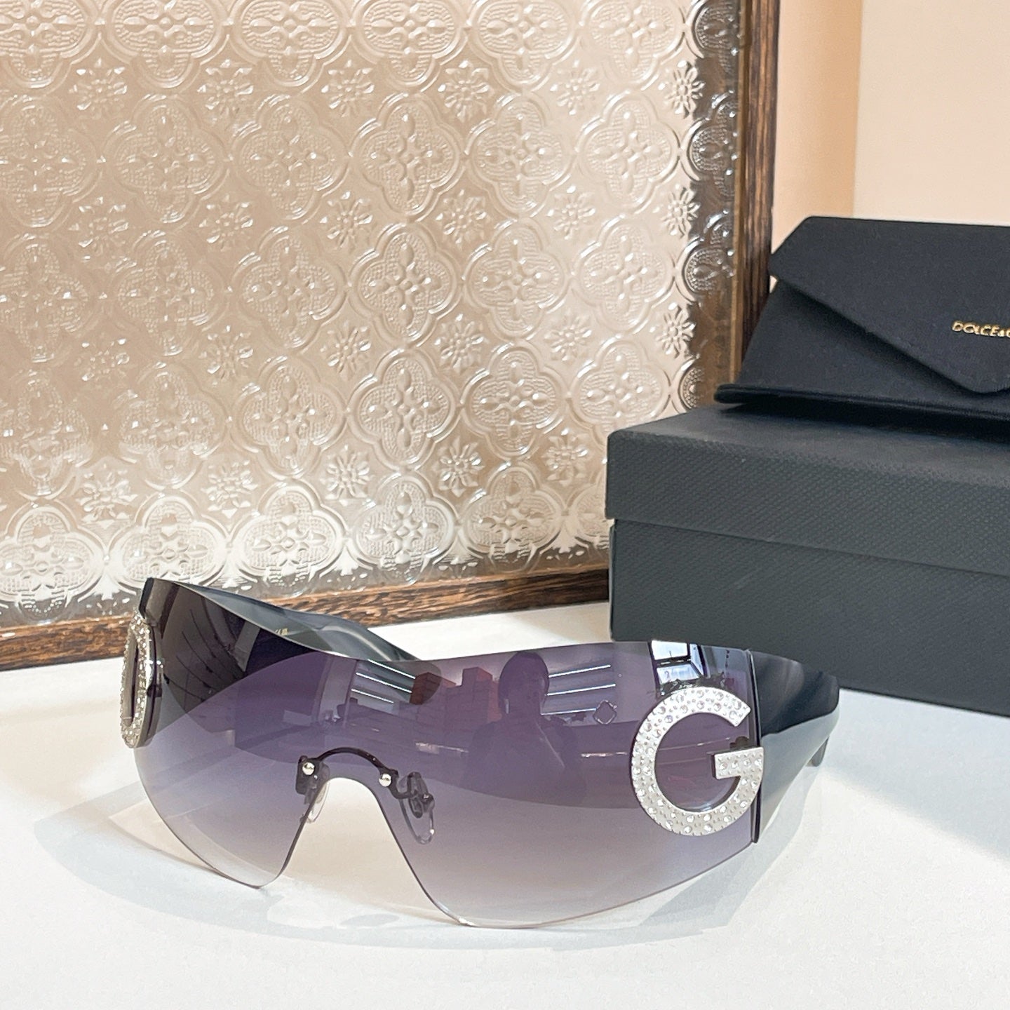 7 colors New hot HD lenses Frameless design sunglasses 2298