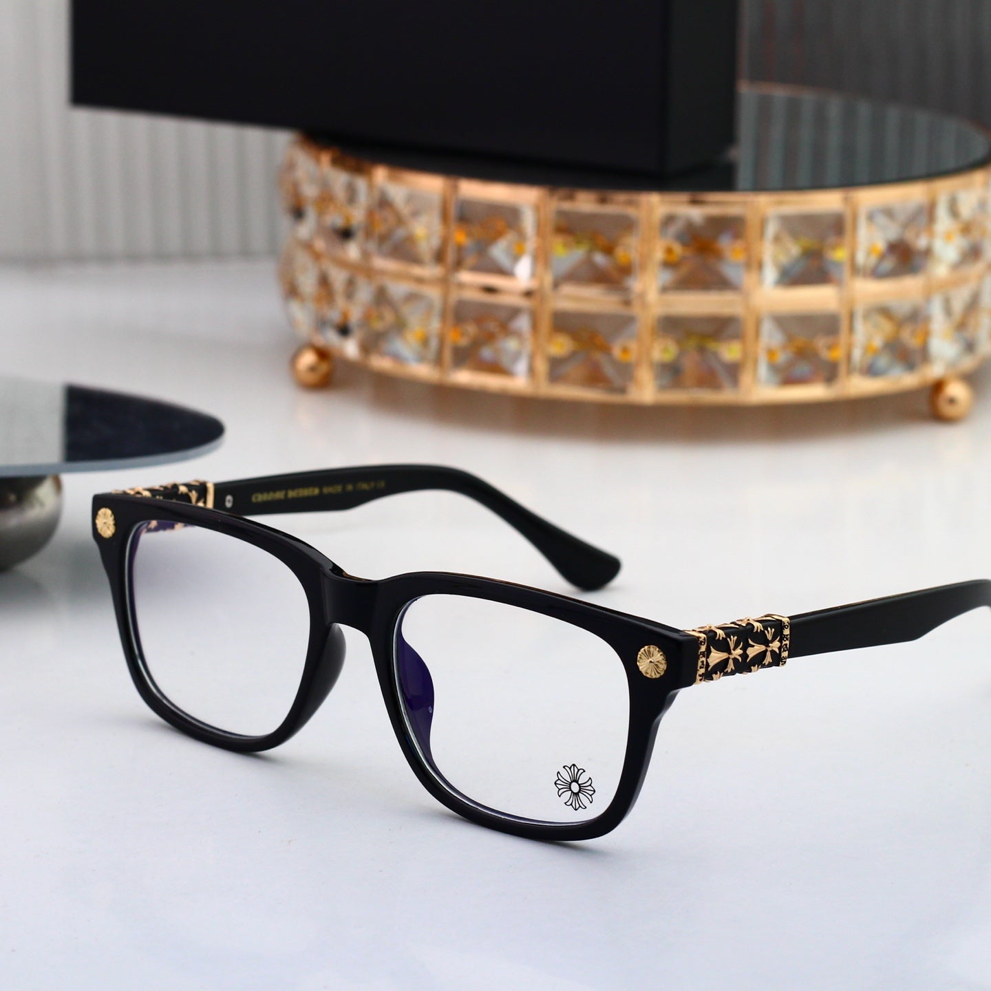 Fashion 4 Color Plain Glasses 7102