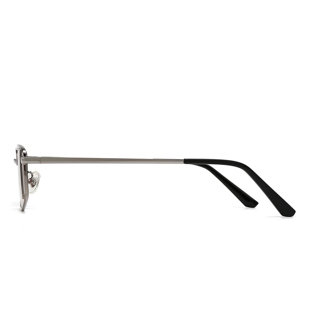 Dollger Rectangular Metal Tinted Sunglasses