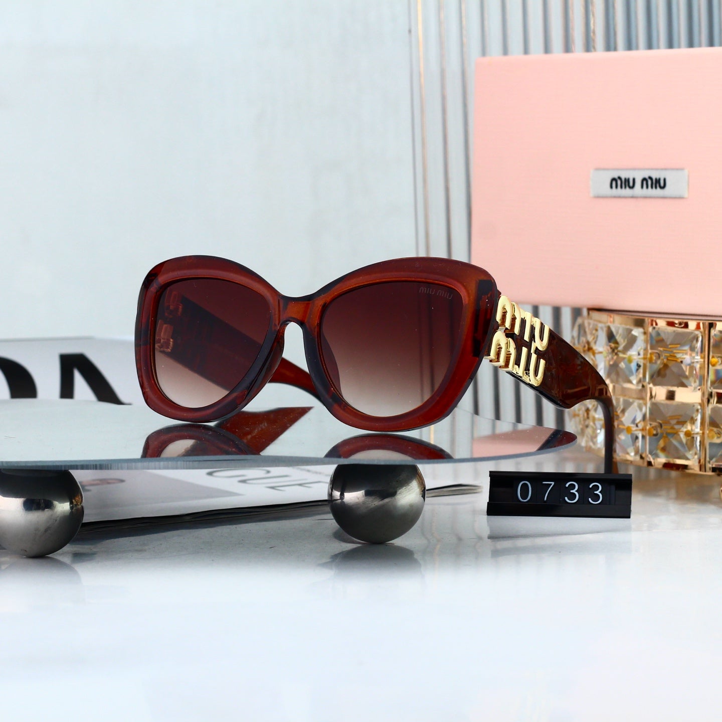 Fashion hot 7 color sunglasses 0733