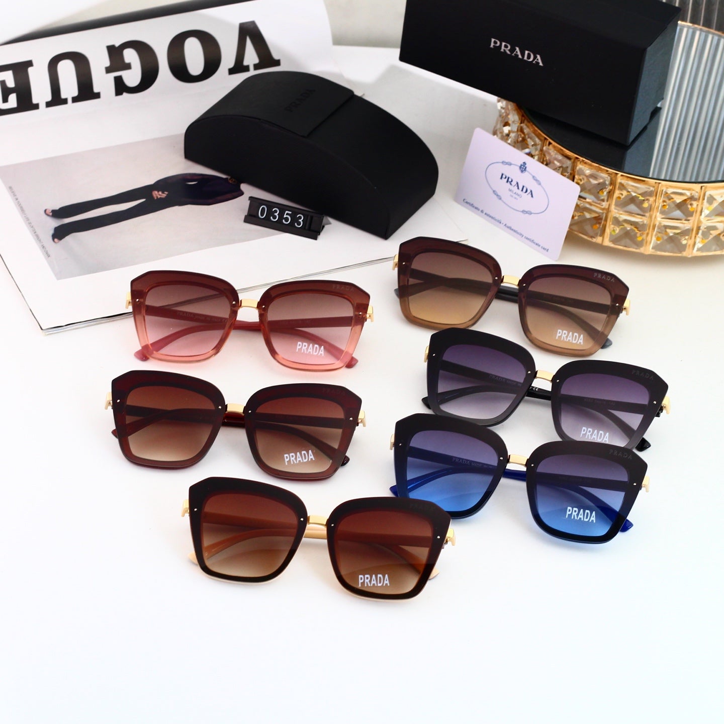 Fashion hot 6 color sunglasses 0335