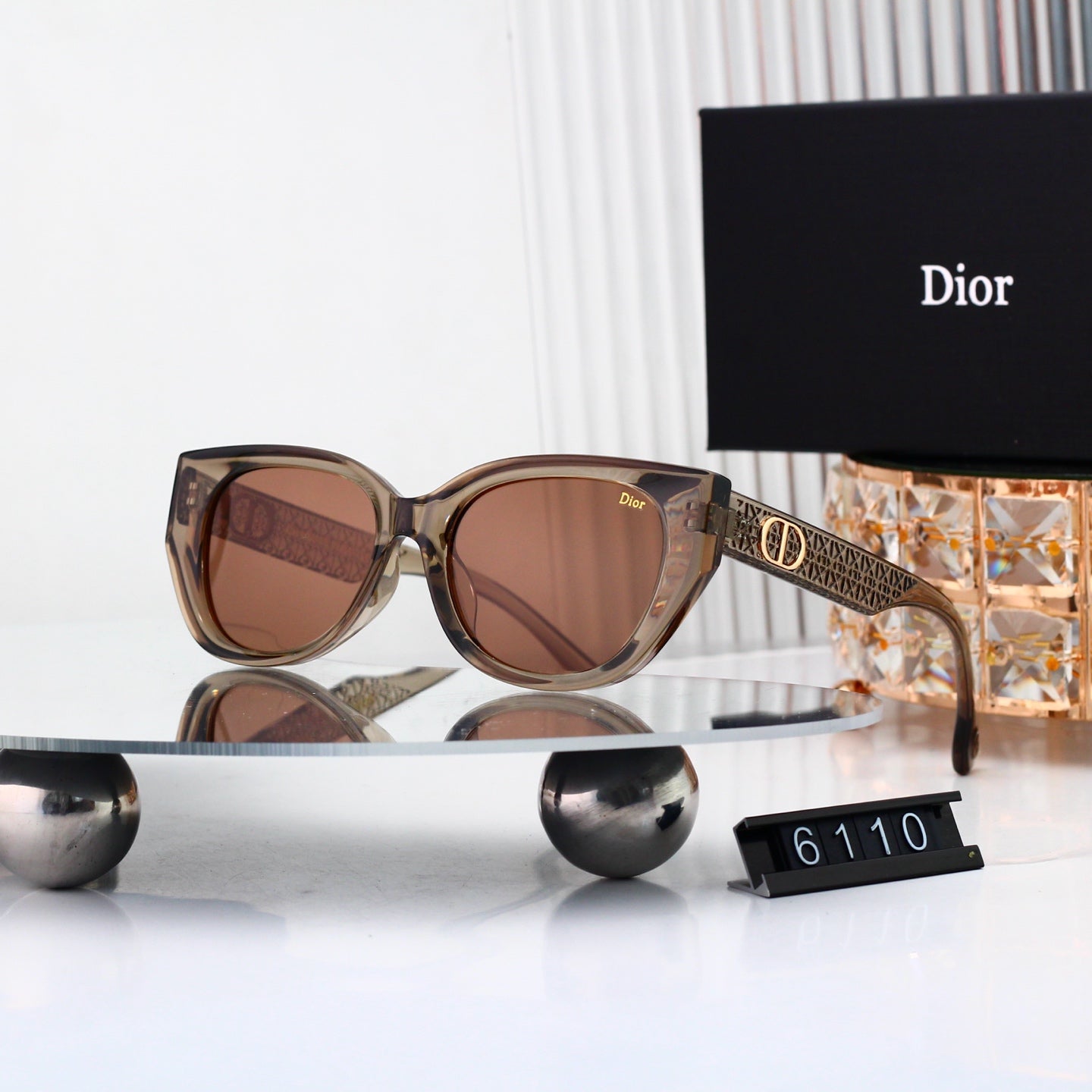 5 colors New hot HD lenses Full frame design sunglasses 6110