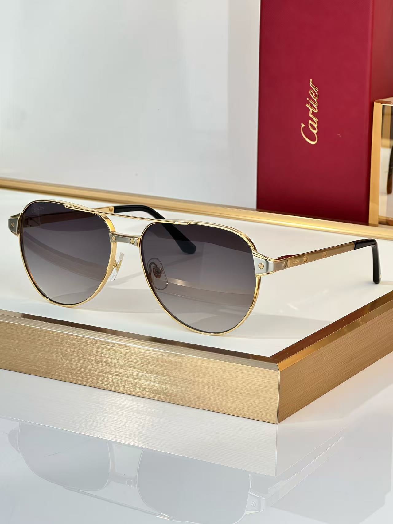 6 color fashion frameless leopard frame polarized sunglasses