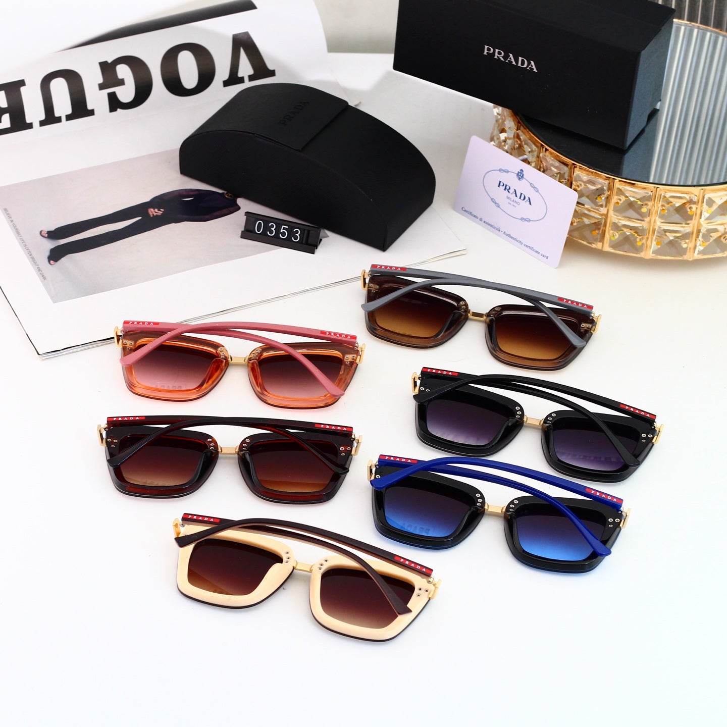Fashion hot 6 color sunglasses 0335