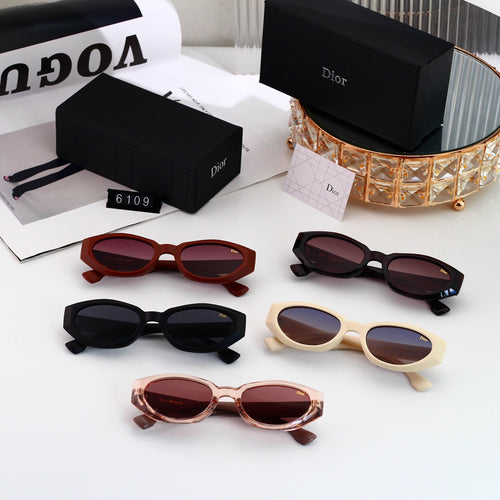 5 colors New hot HD lenses Full frame design sunglasses 6109