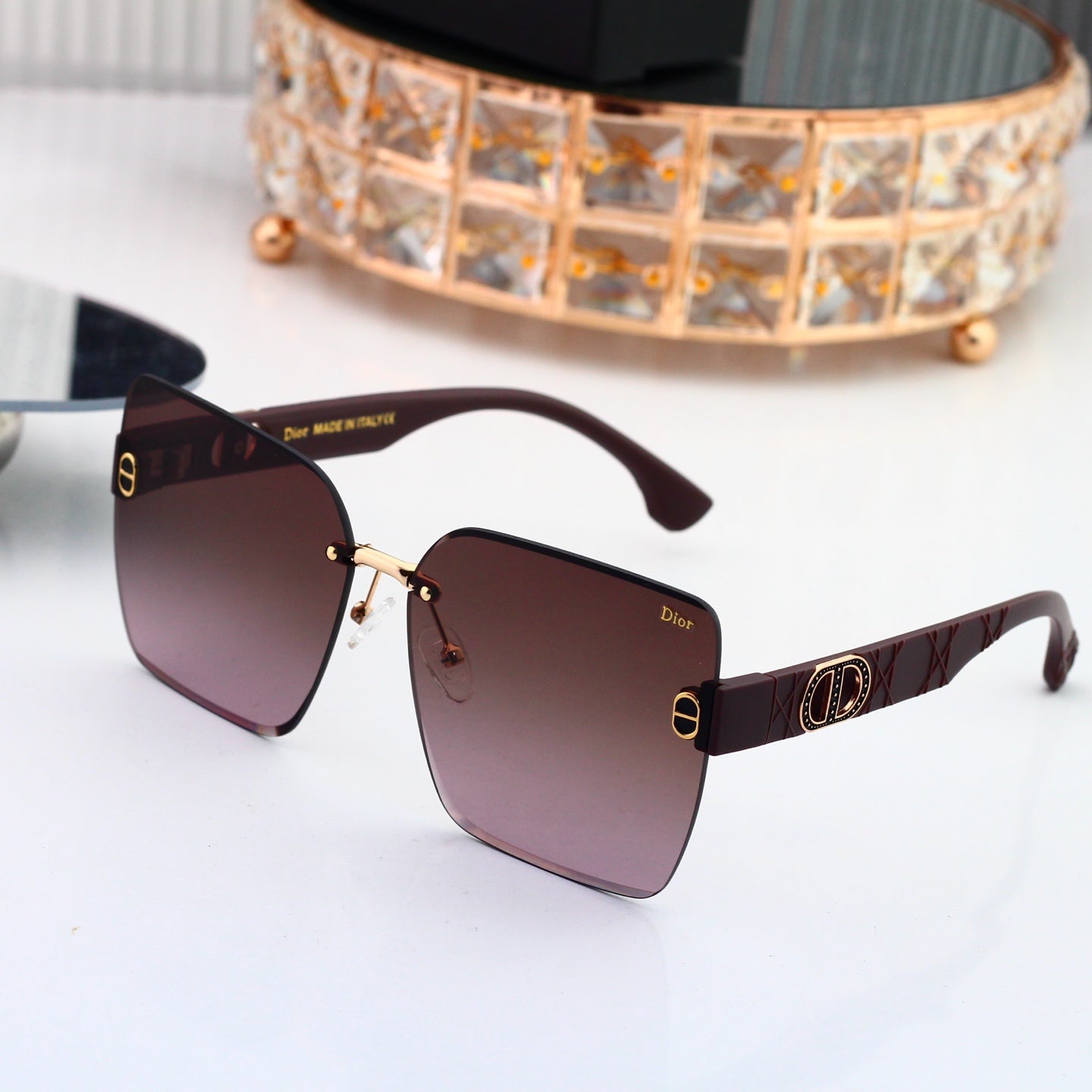 6 colors New hot HD lenses No borders design sunglasses 6504