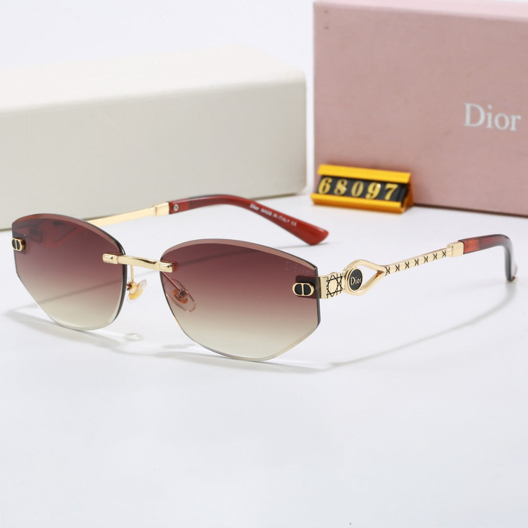 4 colors New hot HD lenses frameless design sunglasses 68097