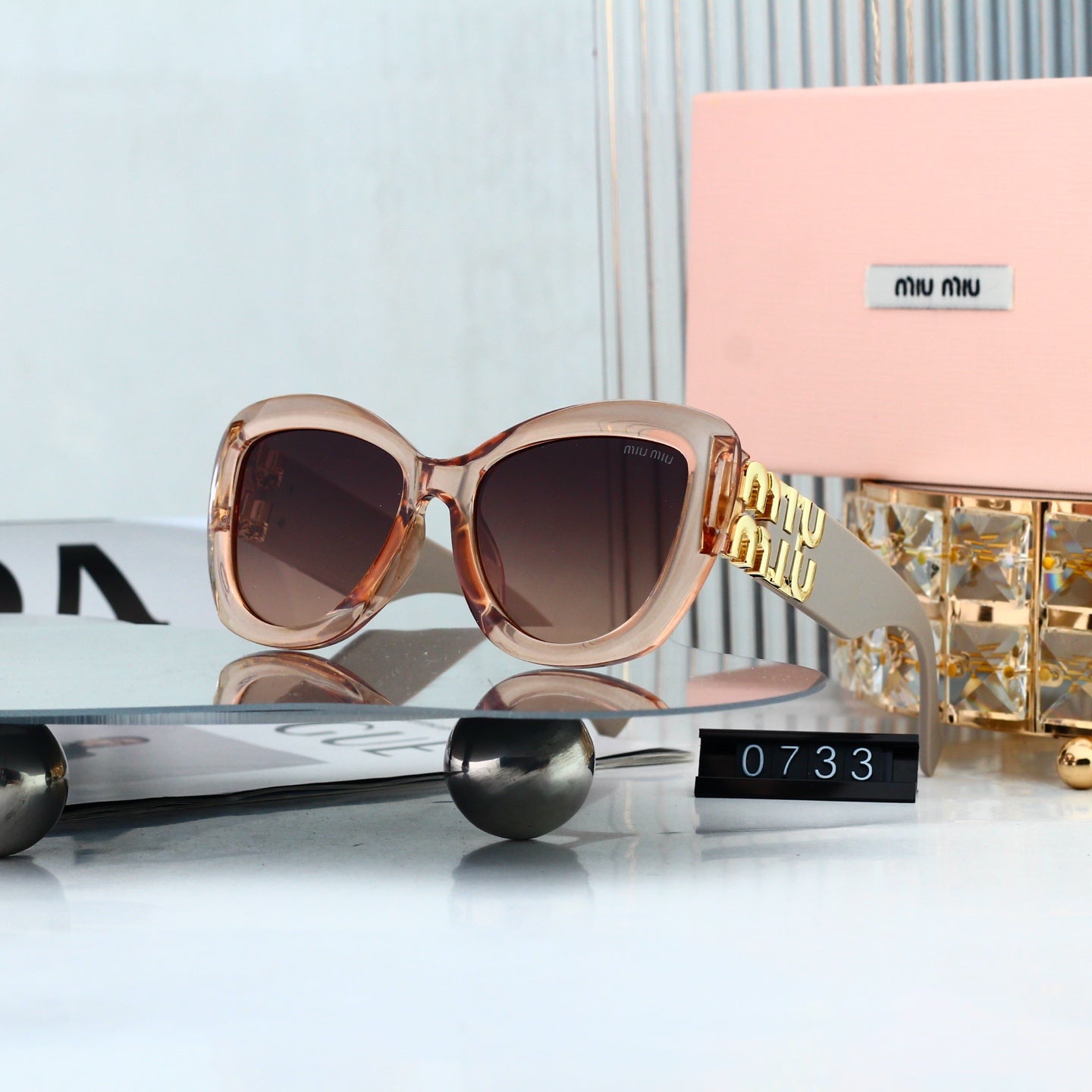 Fashion hot 7 color sunglasses 0733