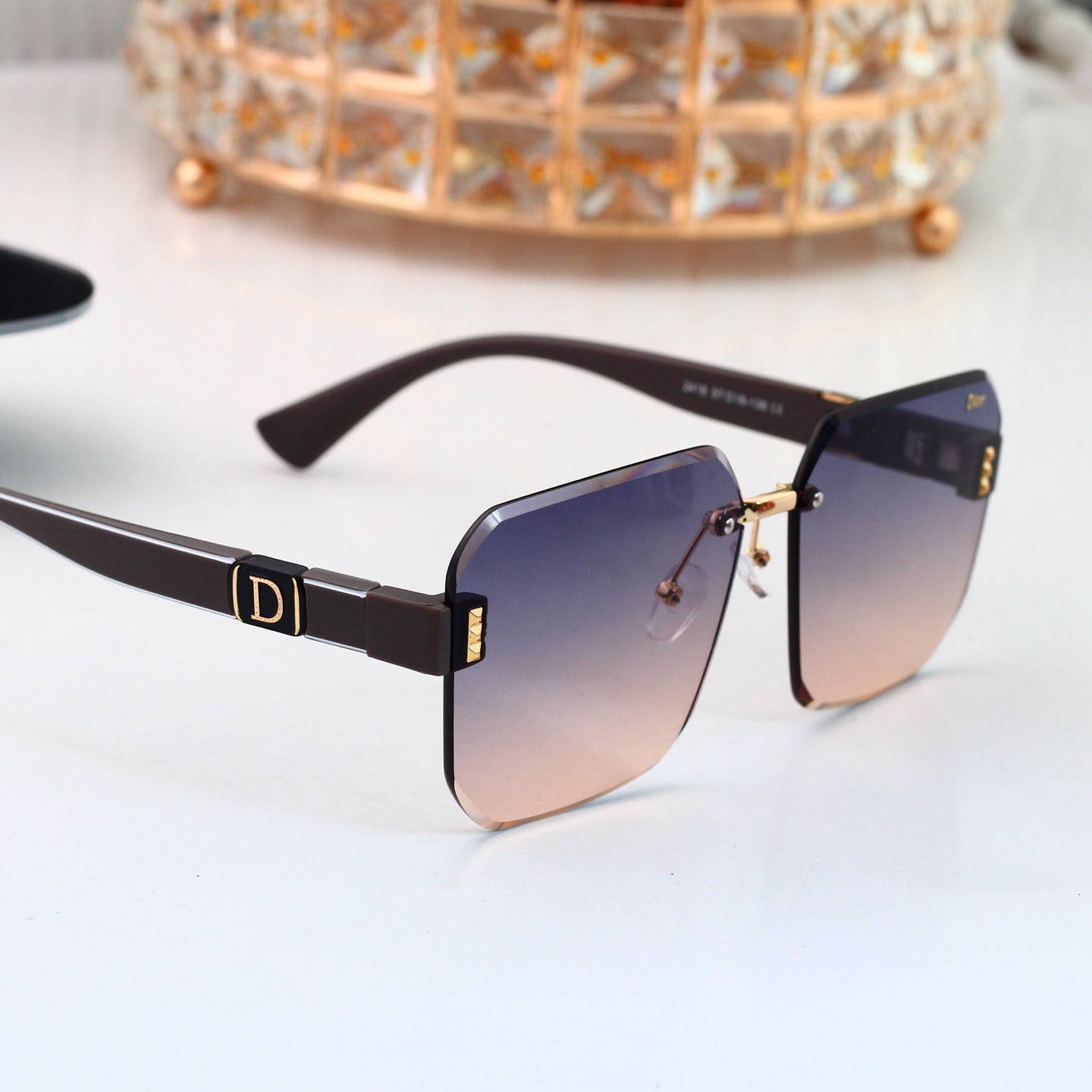 6 colors New hot HD lenses No borders design sunglasses 3419