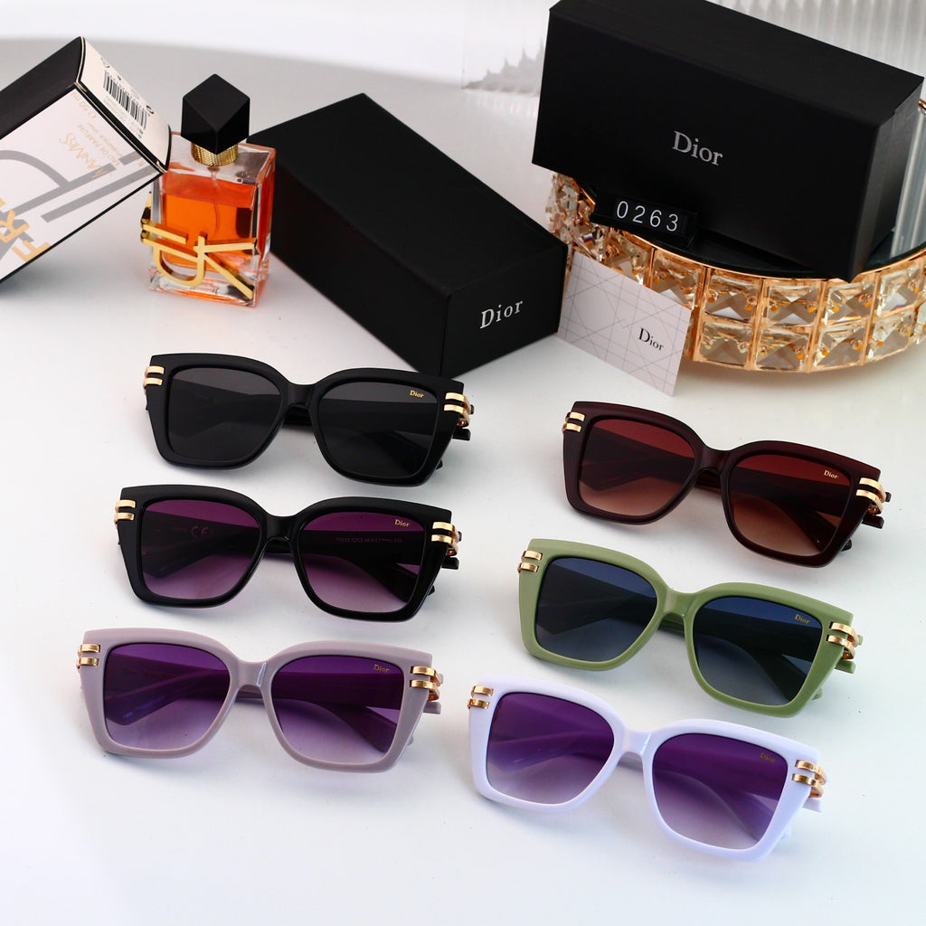 6 colors New hot HD lenses Full frame design sunglasses 0263P