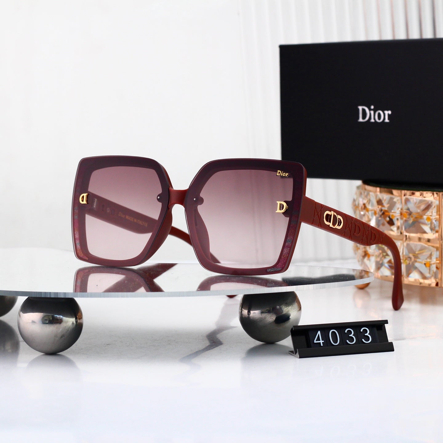 4 colors New hot HD lenses Full frame design sunglasses 4033