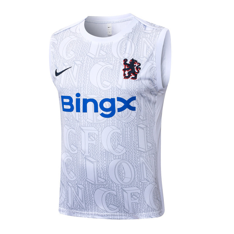 Chelsea Kit Pre Match Jersey + Shorts - No Sleeve 25/26