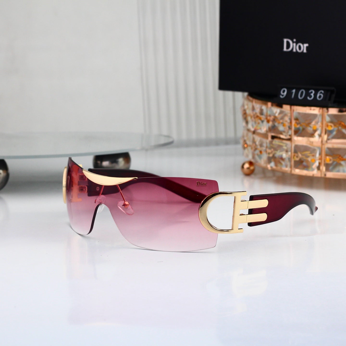 9 colors New hot HD lenses No borders design sunglasses 91036