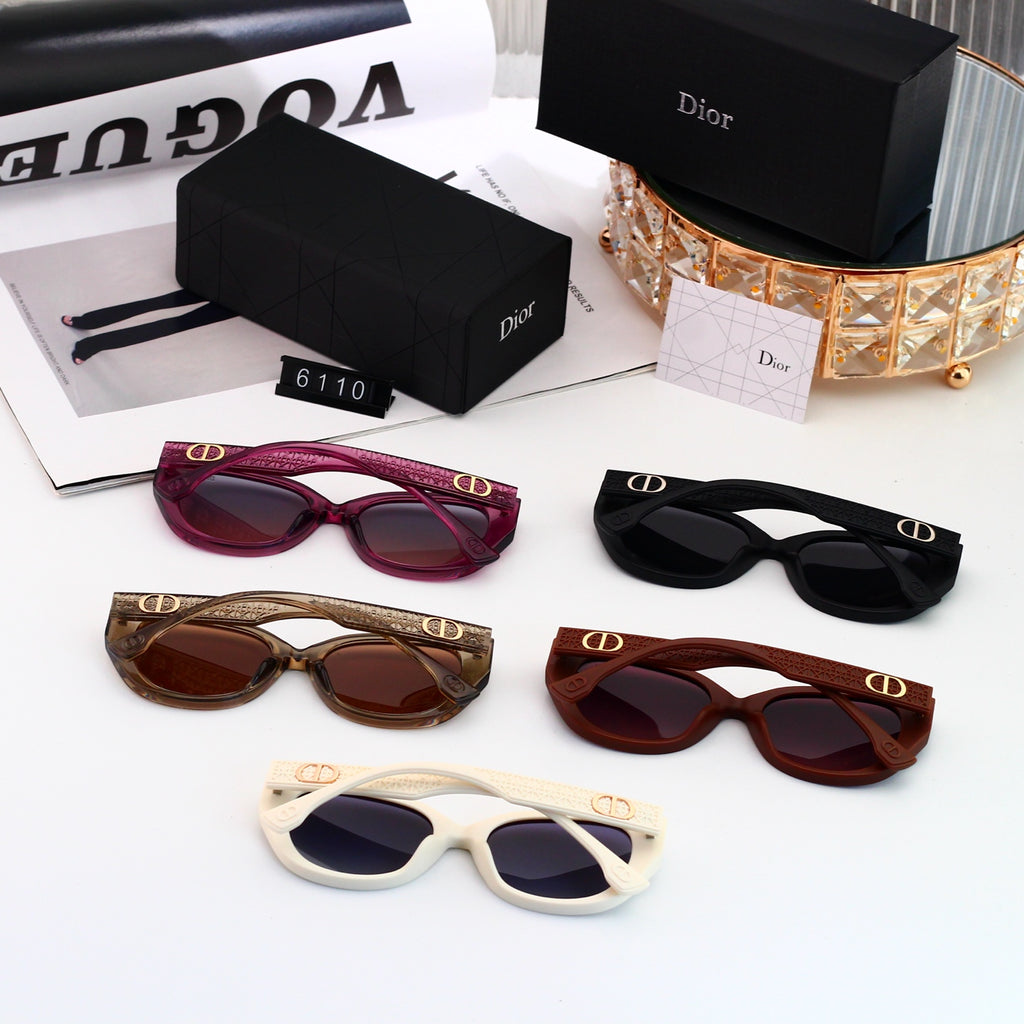 5 colors New hot HD lenses Full frame design sunglasses 6110