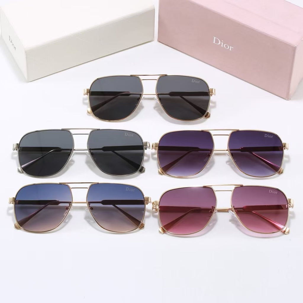 5 colours High-definition lens metal full-frame sunglasses