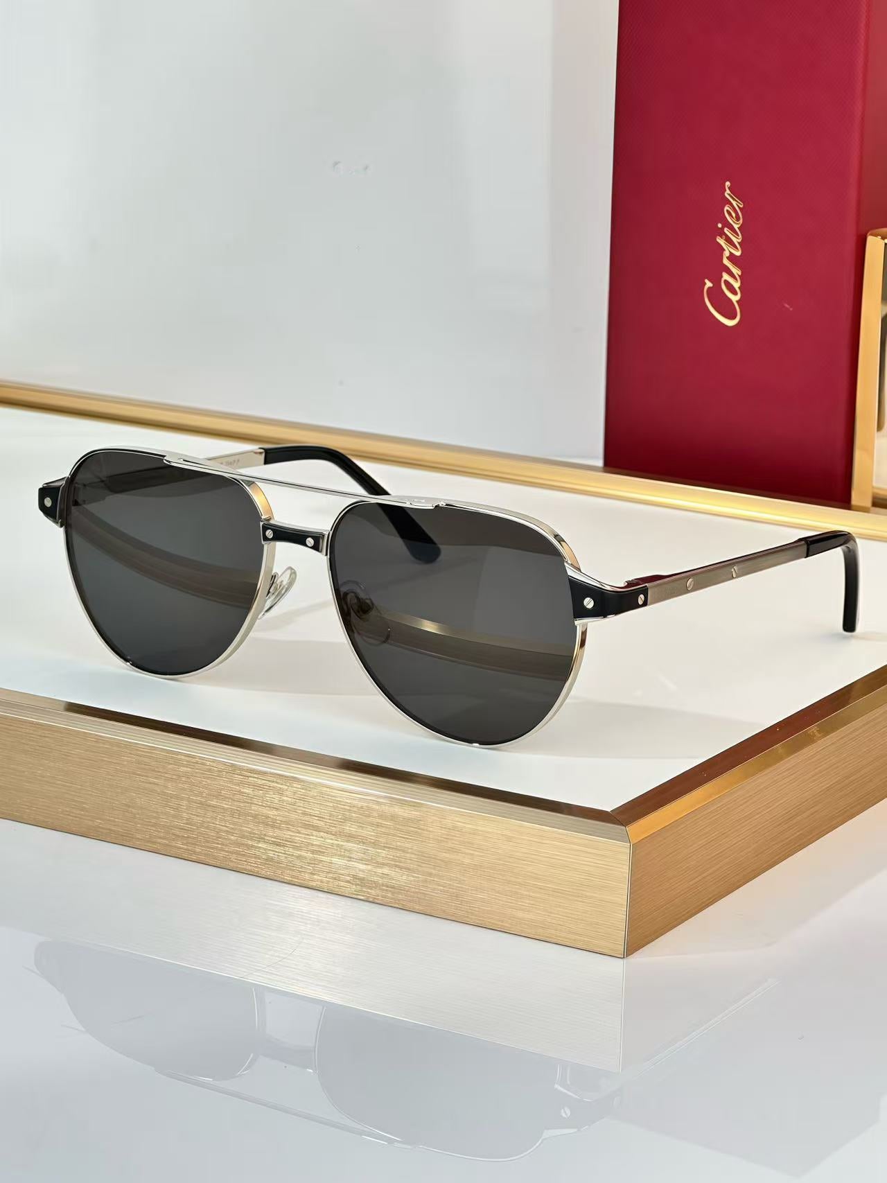6 color fashion frameless leopard frame polarized sunglasses