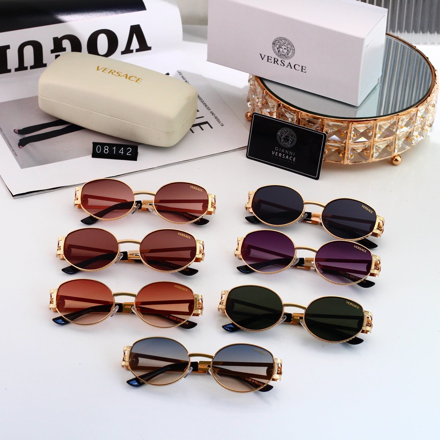 7 colors New hot HD lenses Full frame Sunglasses 08142