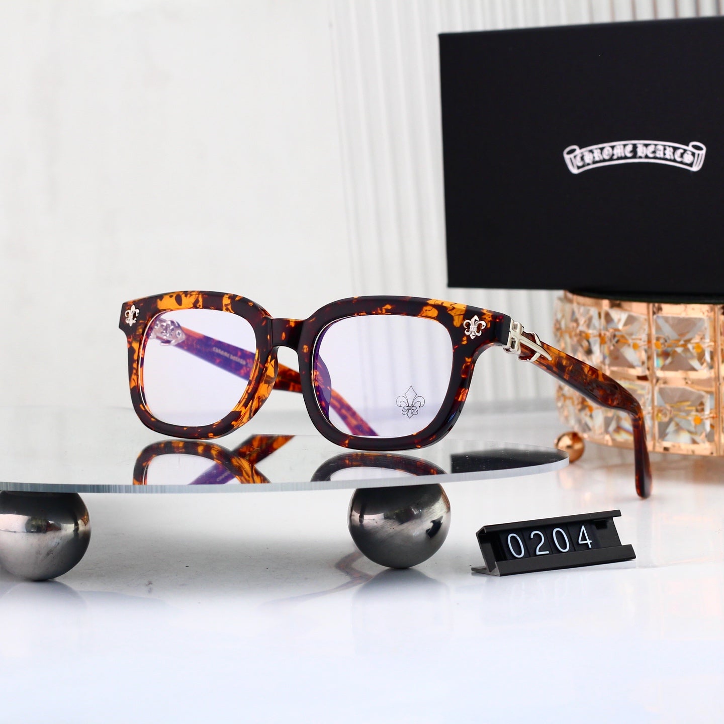 Fashion 6 Color Plain Glasses 0204