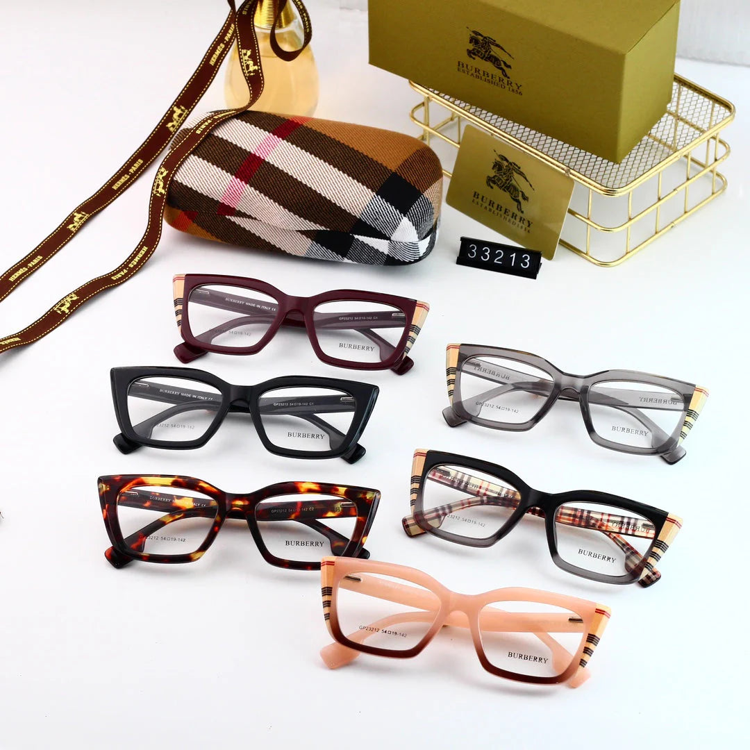 6 Color Classic Vintage Checkered Glasses B33213