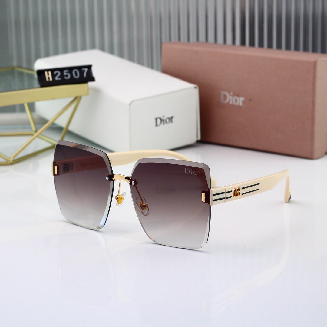6 colors New hot HD lenses No borders design sunglasses 2507