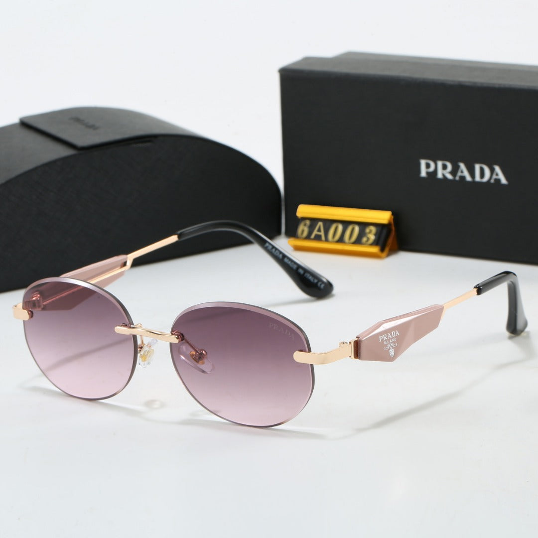 Hot sale metal frameless prism sunglasses 6A003