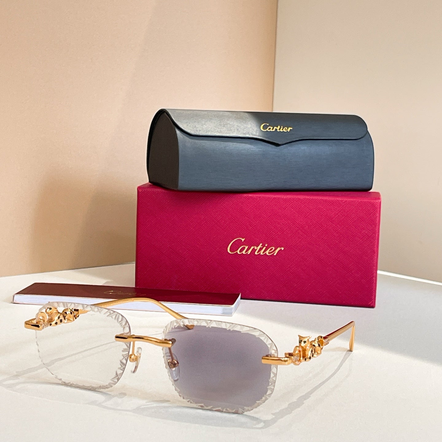 (High Version) 8 Colors New HD Photochromic Rimless Sunglasses 18220