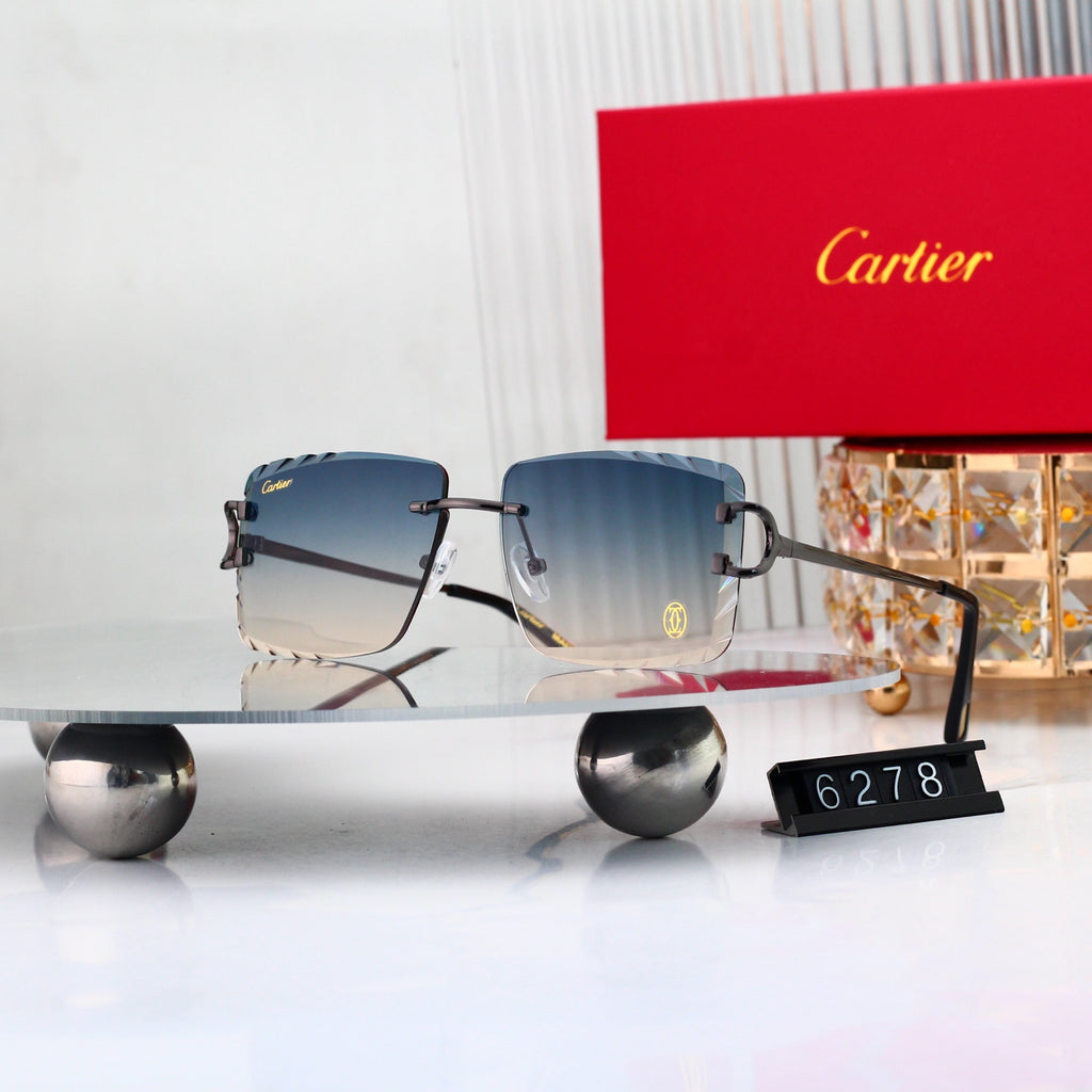 8 colors New hot HD lenses Frameless Sunglasses 6278