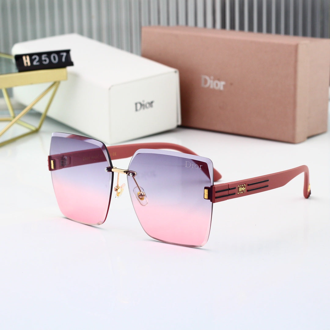 6 colors New hot HD lenses No borders design sunglasses 2507