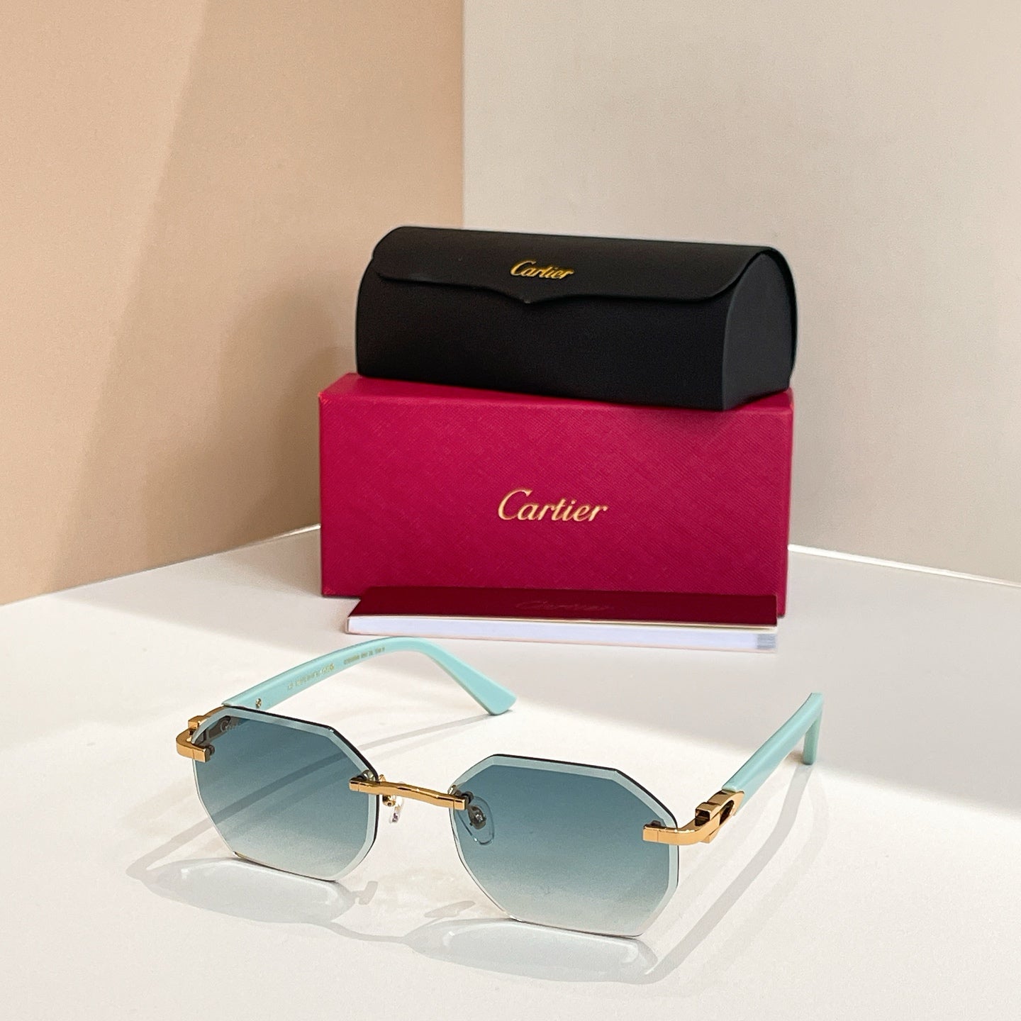 15 colors New hot HD lenses Frameless Sunglasses 0439S