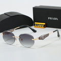Hot sale metal frameless prism sunglasses 6A003
