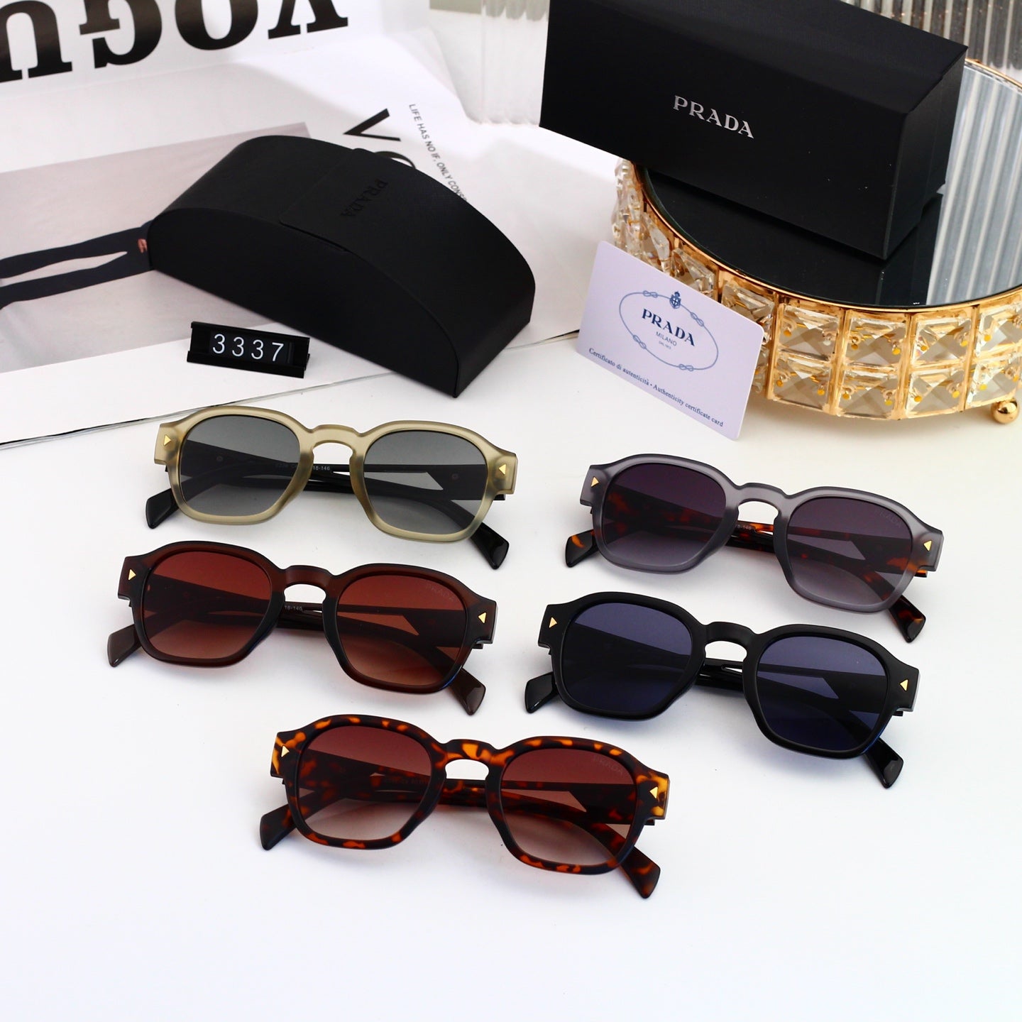 5 colors of fashionable and popular sunglasses 3337
